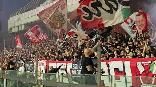 IL GRANDE TIFO DEGLI ULTRAS BARI A SALERNO // SALERNITANA VS BARI