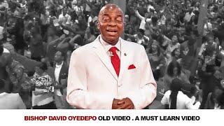 BISHOP DAVID OYEDEPO OLD VIDEO || THERES MUCH TO LEARN FROM THIS VIDEO.