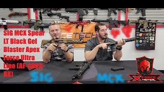 SIG MCX Spear LT Black Gel Blaster Apex Force Ultra Line by X-Force Tactical