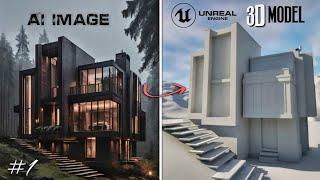 UNREAL ENGINE 5.4 Creating a Realistic Luxury Mansion - #1 Modeling ( Timelaps )