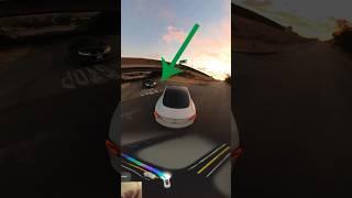 Tesla FSD IMPROVED turning on slope. #tesla #fsd #shorts