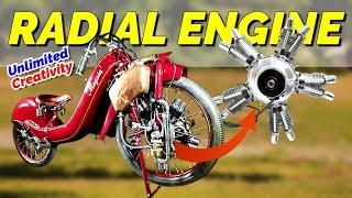 Popular in Its Time, This Radial Engine Attached to the Motorcycle