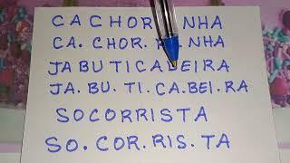 TIO CLÁUDIO ENSINANDO LER E SEPARAR SÍLABAS COMPLEXAS