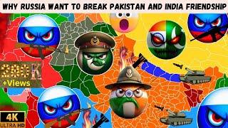 Let's see Why Russia Break Pakistan and India Friendship | #countryballs #nutshell #animation