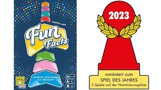 Nominated for Spiel des Jahres 2023: „Fun Facts“