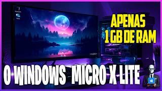 Windows X-Lite 'Micro 11 24h2 UTILIZANDO Apenas 1,1 GB RAM