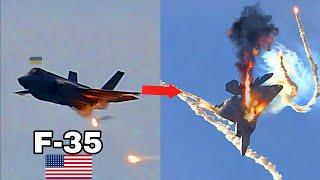 Just arrived! 3 Ukrainian F-35 Lightning II Fighter Jets From the US Shot Down by Russian SU-57s