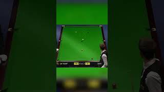 Judd Trump's explosive screw shot,The cue ball pulls wildly through four cushions for positioning.