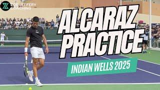 Carlos ALCARAZ Practice @ Indian Wells - 5 March 2025