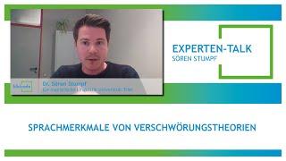 Experten-Talk mit Dr. Sören Stumpf - Sprachmerkmale von Verschwörungstheorien