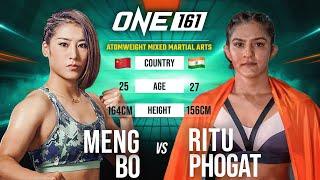 Women’s MMA WAR  Meng Bo vs. Ritu Phogat Was INTENSE