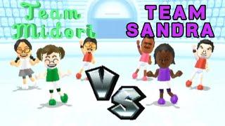 Mario Sports Mix: Dodgeball Exhibition - Midori, Keiko, and Shinnosuke VS Sandra, Pablo, and Tommy