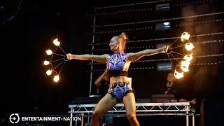 Fire It Up - Thrilling DJ, Sax & Fire Performer Trio - Entertainment Nation