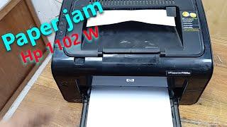 How to solve paper jam problem Hp laserjet 1102w printer