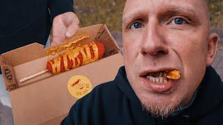 English Man Tries Corn Dog For The First Time 