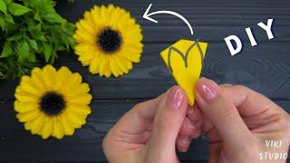 Beautiful Paper Sunflower Making Tutorial DIYPaper Flower Paper Craft