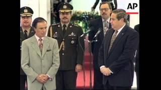 EL SALVADOR: ARGENTINE PRESIDENT CARLOS MENEM VISIT