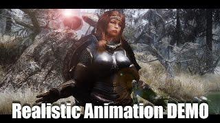 Realistic Animation Technique DEMO - Skyrim [4K]