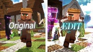 Villager doing the Slickback Meme Vs Edit