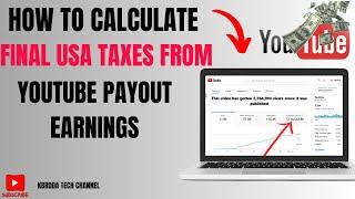 How To Calculate USA Taxes On YouTube AdSense Earnings 2025