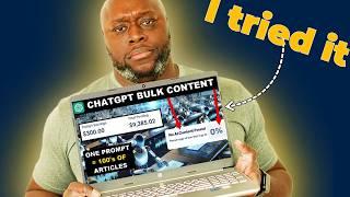 I Tried It: ChatGPT 4o Bulk Content Hack - Super Simple Content That Makes Money!