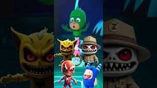 Scary Oddbods  Sheriff Zoonomaly  Pj Mask Exe  Spiderman Exe - Coffin Dance #shorts #tileshop