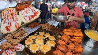 Best Street food 2022! Yummy Tikka Burger with Chicken Burger Tk 20 Only  Crispy & Tasty! BdFood