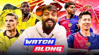 Barcelona vs Dortmund & Aston villa vs Psg Champions League Live Reaction | Divyansh