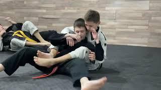 bjj kids fighting | orange belt | Tselovalnik Maksim vs Shadrin Marat