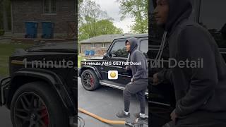 1 minute Mercedes AMG G63 Full Detail  #detailing #mobiledetailing #autodetailing
