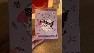 McDonald’s Sanrio My Melody Kuromi gift! #mcdonalds #sanrio #mymelody #kuromi