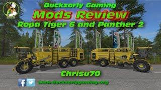 FS17 Mod Review - Ropa Tiger 6 and Panther 2 Beet Harvesters by Chrisu70