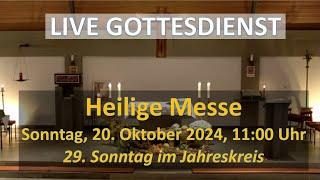 Hl. Messe zum 29. Sonntag im Jahreskreis (20.10.2024, St. Maria Königin in Oberberg Mitte)