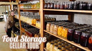 FOOD STORAGE CELLAR TOUR | PANTRY TOUR | CANNING RECIPES | MEAL PREP COOK WITH ME LARGE FAMILY MEALS