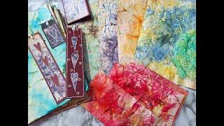 How To Make Distressed Dyed Papers