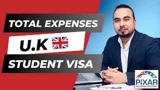 Total Expenses Calculation for U.K  From Nepal .  #studyinuk  #pixareducation