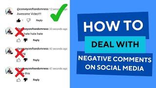 How to deal with negative comments on social media