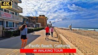 [4K] Exploring Pacific Beach (PB) in San Diego, California - Relaxing Walking Tour