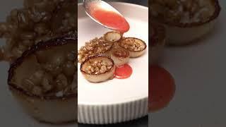 Seared Pork Loin with Wheatberries, Plum, and Onion