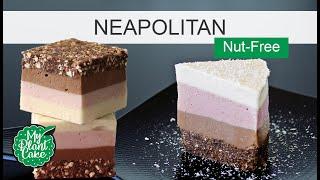 Healthy Nut-free Neapolitan Cake | Vegan, eggless, dairy-free, gluten-free and refined sugar-free