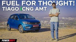 Tata Tiago iCNG AMT | Smart & Practical? | First Drive | PowerDrift