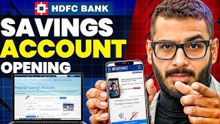 HDFC Bank Account Opening Online | HDFC Bank Savings Account Opening