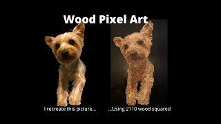 Woodworking: Wood Pixel Art