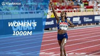 Faith Kipyegon runs 2:29.15 for 1,000m (Monaco 2020) - Wanda Diamond League