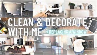 Cleaning Motivation|Updating My $500 Mobile Home|Replacing A Window|Before & After|Clean With Me