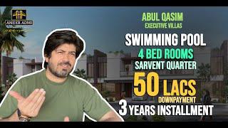 AbulaQasim Executive Villa Bahria Town Karachi | 235 sqyd House on 3 year installment Plan 50Lac DP