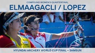 Gizem Elmaagacli v Sara Lopez – compound women's quarterfinal | Samsun 2018