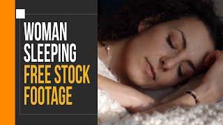 Beautiful woman sleeping | Free stock footage | No copyright