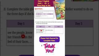 What Helen Keller Wished to See | Three Days to See | Class 7 English NCERT 2025 #Shorts