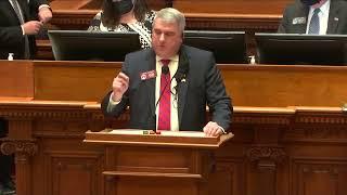 Georgia House Bill 383 anti-BDS bill passes General Assembly 146 to 9 - Rep. John Carson Remarks